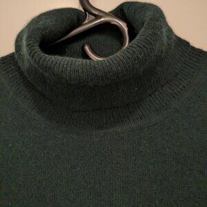 Forest green cashmere sweater dress by Bloomingdale's
